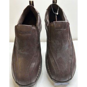 Men's Faded Glory Casual Loafer Shoes Size 9 Brown Pull On Cushion Insole
